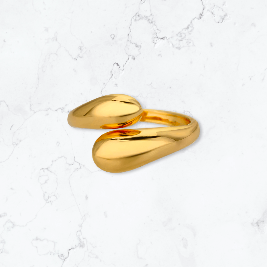 Gold Double Wrap Ring - Gemineye Jewellery