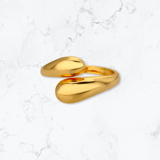 Gold Double Wrap Ring - Gemineye Jewellery
