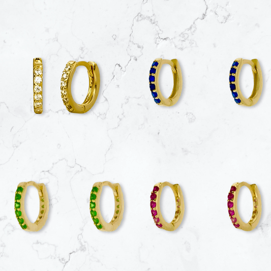 Gold Huggie Set - Gemineye Jewellery