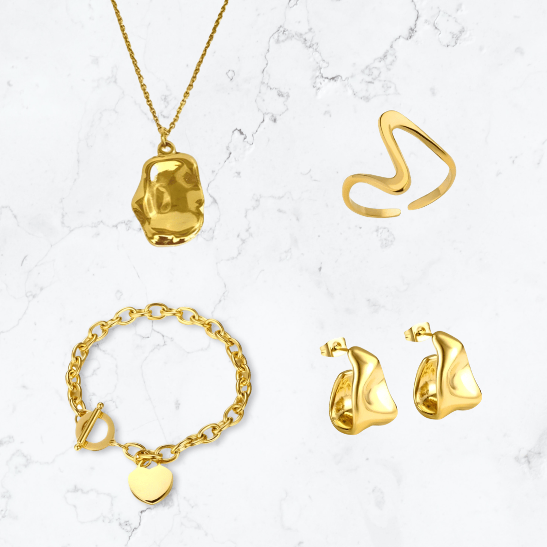 Gold Opulence Set - Gemineye Jewellery