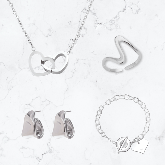 Silver Opulence Set - Gemineye Jewellery