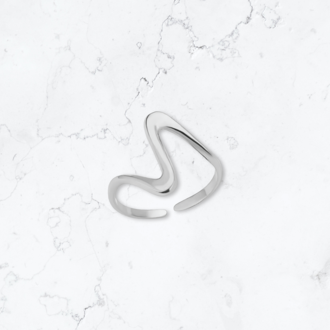 Silver Ribbon Ring - Gemineye Jewellery