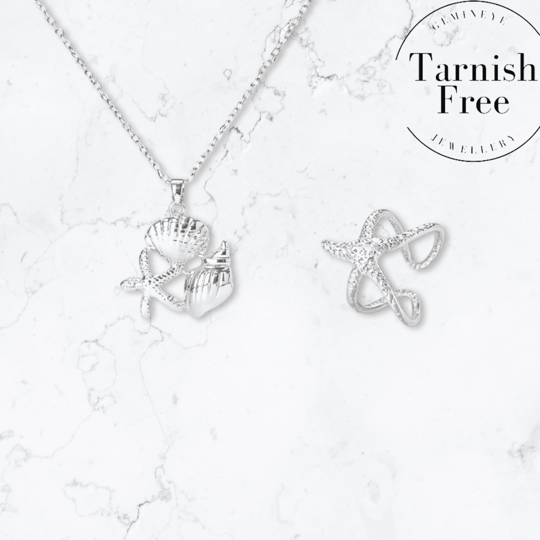 Silver Starfish Duo - Gemineye Jewellery