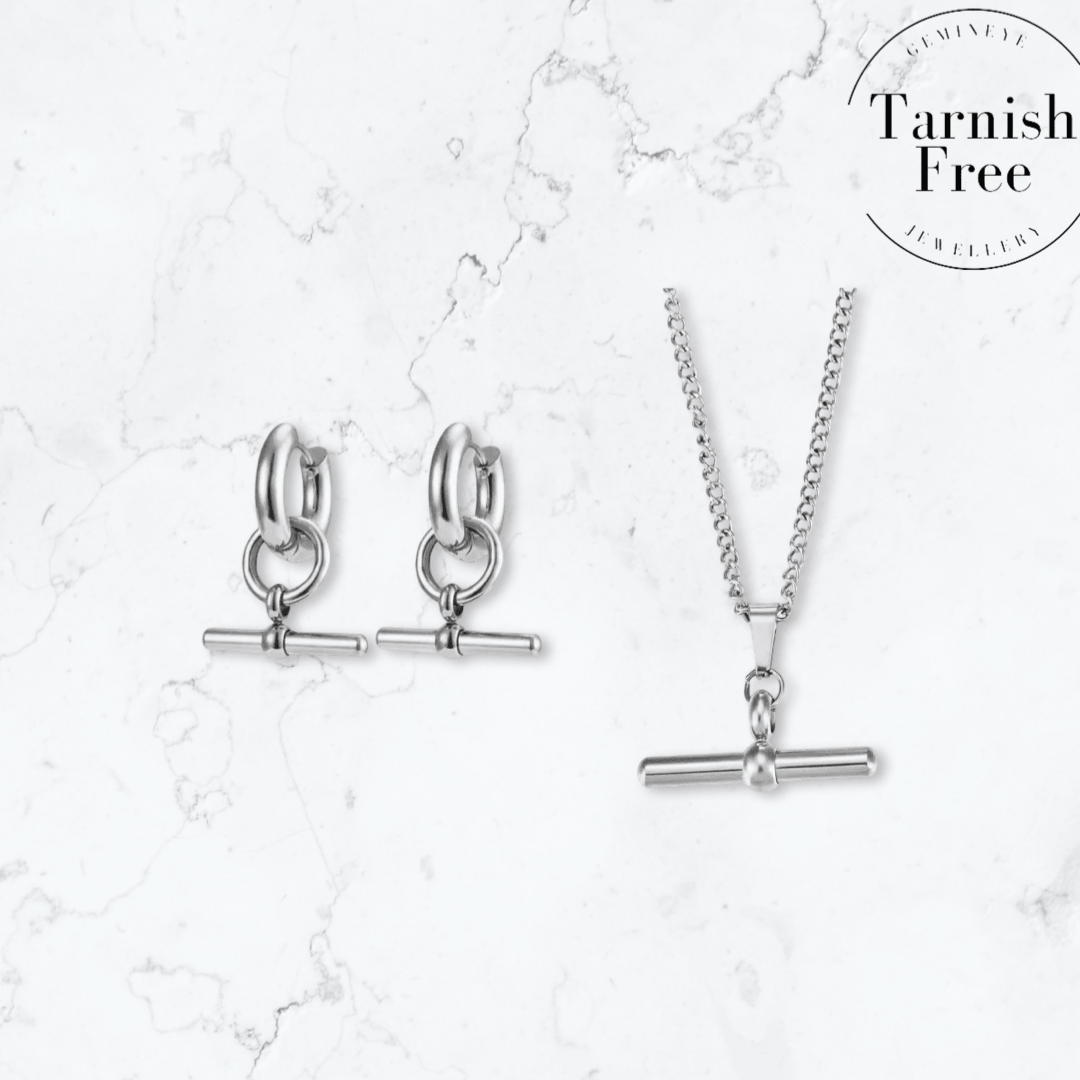 Silver T - Bar Duo - Gemineye Jewellery