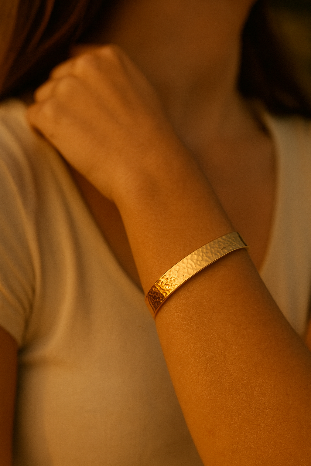 Gold Bangle Bracelet - Gemineye Jewellery