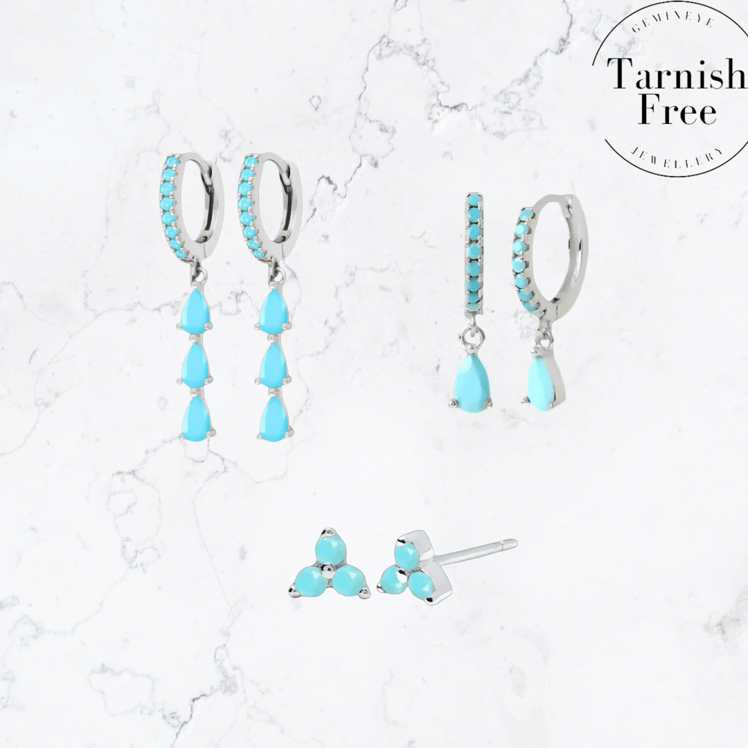 Silver Teal Stacker Set