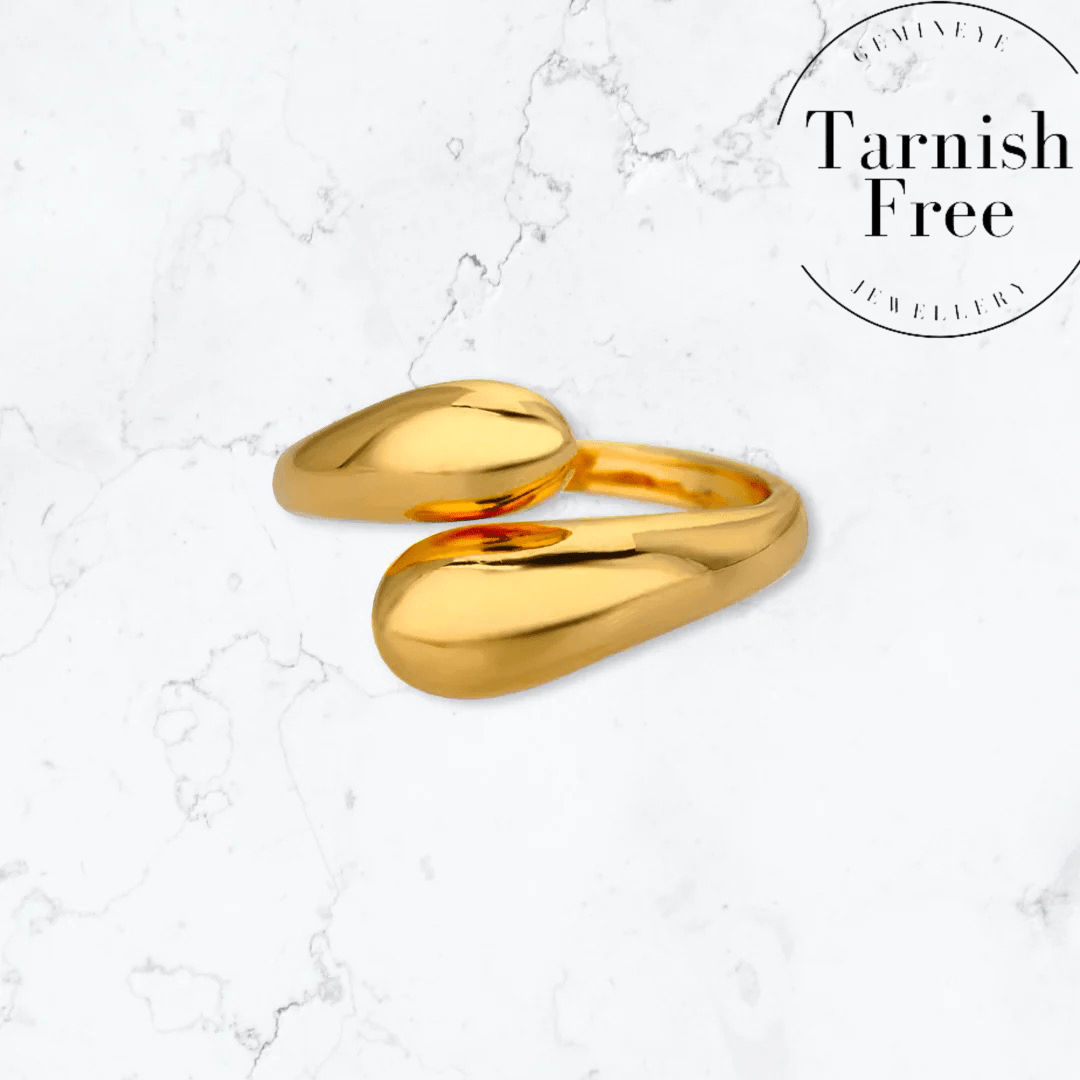 Gold Double Wrap Ring - Gemineye Jewellery