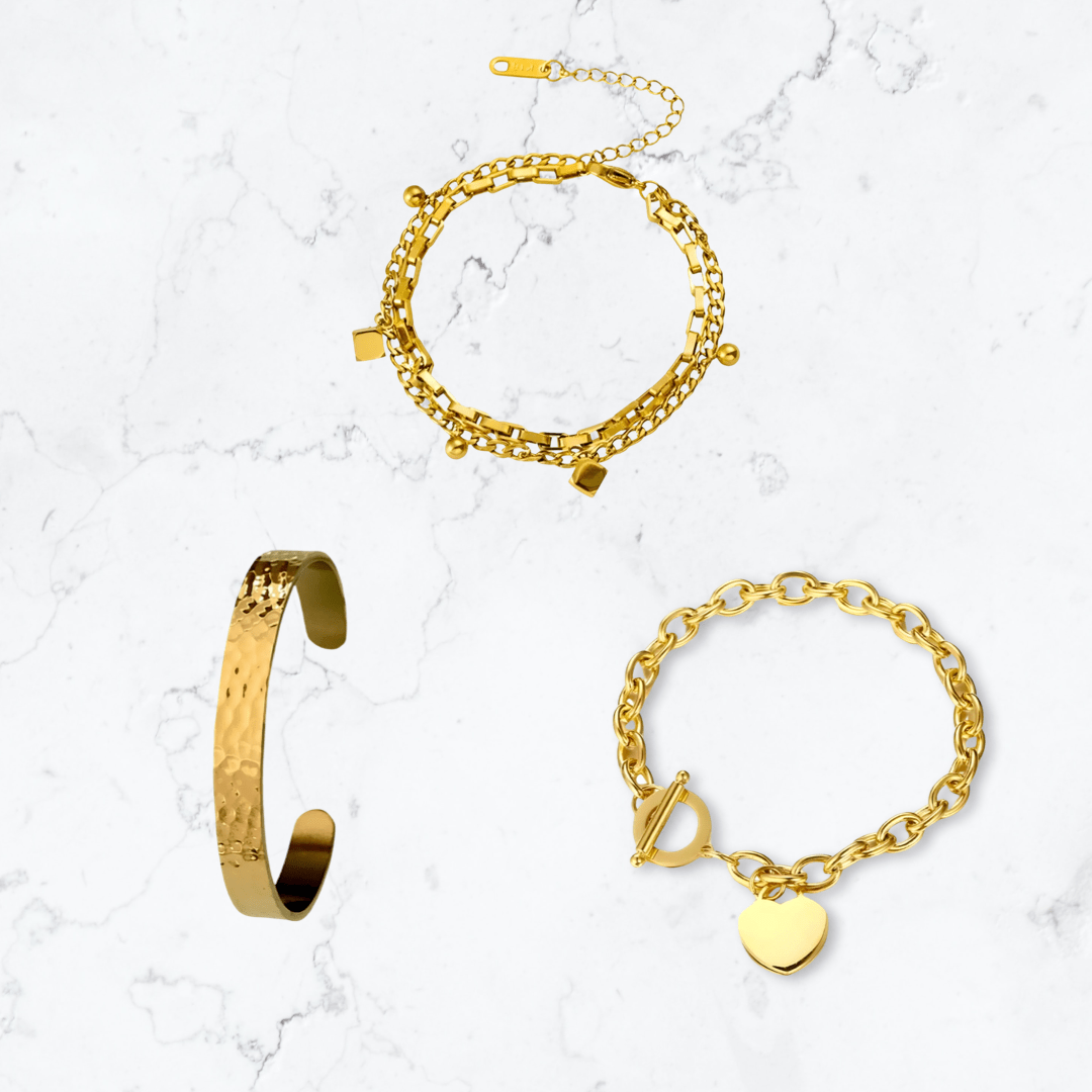 Gold Layered Luxe Set - Gemineye Jewellery