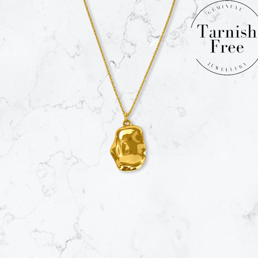 Gold Molten Necklace - Gemineye Jewellery