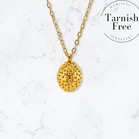 Gold Single Drop Necklace - Gemineye Jewellery
