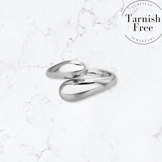 Silver Double Wrap Ring - Gemineye Jewellery