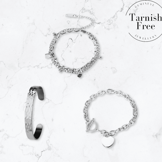 Silver Layered Luxe Set - Gemineye Jewellery