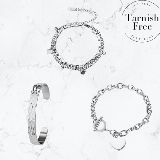 Silver Layered Luxe Set - Gemineye Jewellery