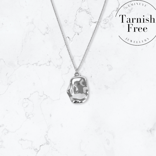 Silver Molten Necklace - Gemineye Jewellery