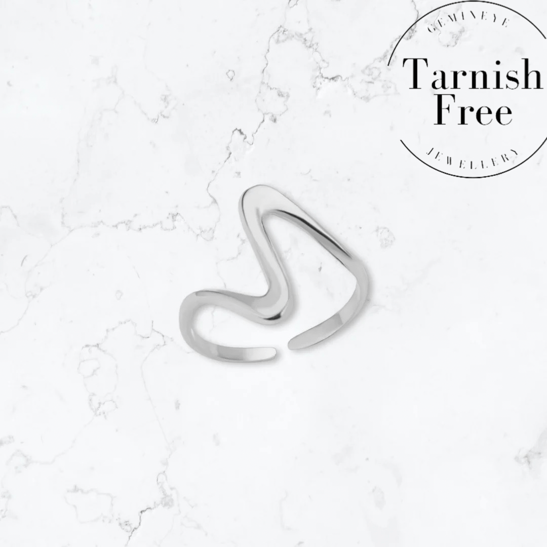 Silver Ribbon Ring - Gemineye Jewellery