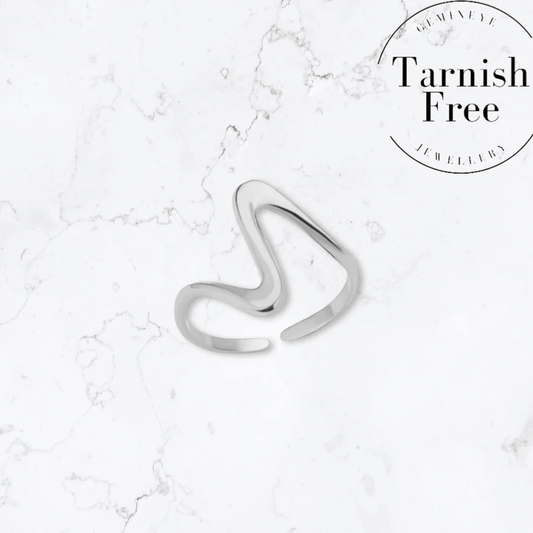 Silver Ribbon Ring - Gemineye Jewellery
