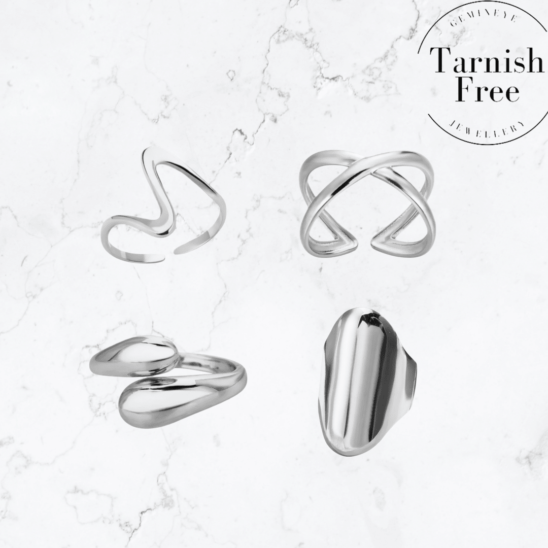 Silver Ring Stacker Set - Gemineye Jewellery