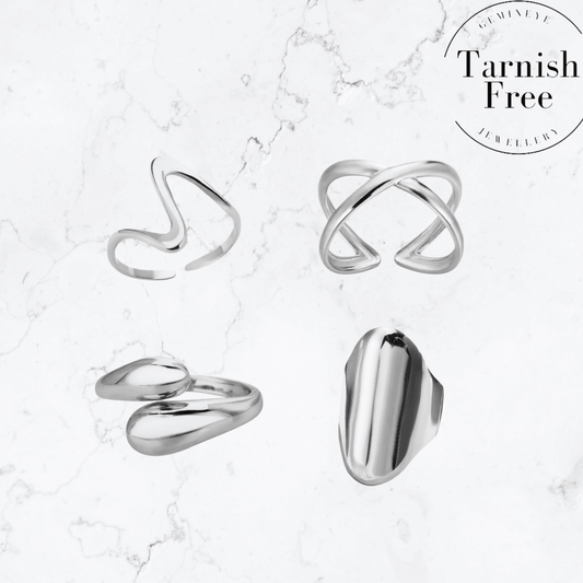 Silver Ring Stacker Set - Gemineye Jewellery