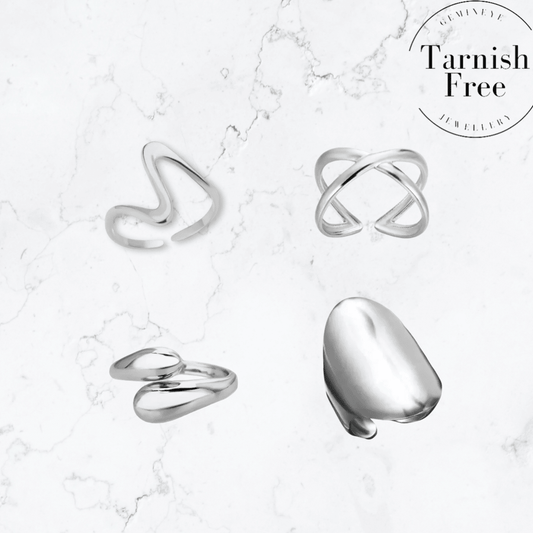 Silver Ring Stacker Set - Gemineye Jewellery