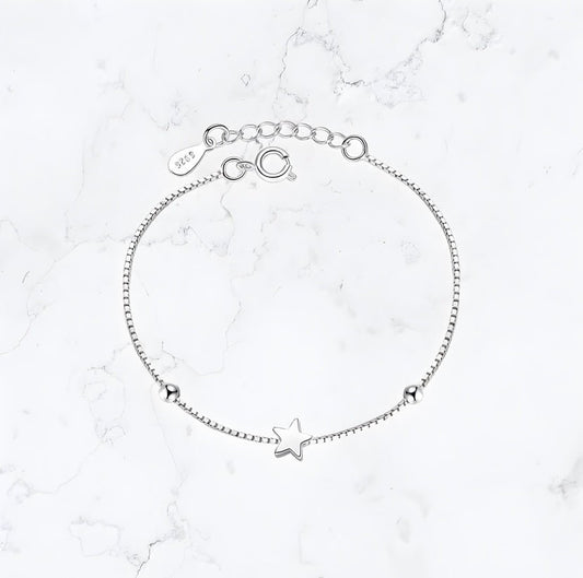 Silver Shooting Star Bracelet - Gemineye Jewellery