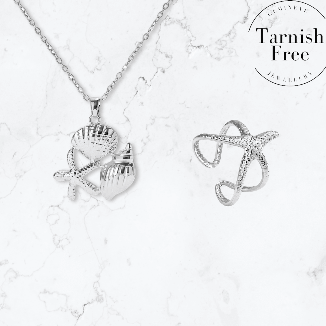 Silver Starfish Duo - Gemineye Jewellery