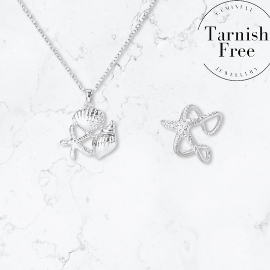 Silver Starfish Duo - Gemineye Jewellery